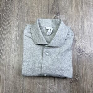 State & Liberty Gray Long Sleeve Casual Button Down Shirt Medium Athletic Fit